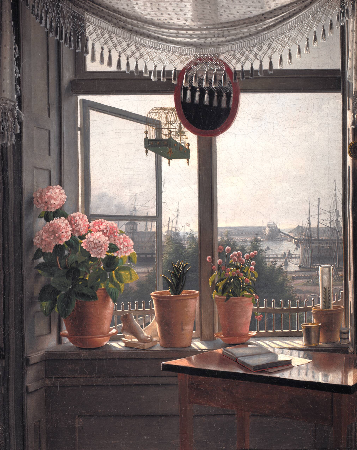 Martinus Rørbye. View from the Artist's Window. Oil on canvas. 1823–1827. Statens Museum for Kunst, Copenhagen.