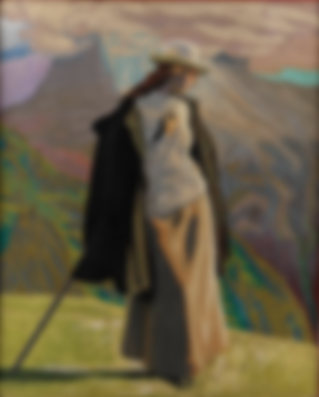J.F. Willumsen. A Mountain Climber. Oil on canvas. 1912. Statens Museum for Kunst, Copenhagen. © J.F. Willumsen / VISDA. THIS IMAGE IS BLURRED. DO NOT USE.