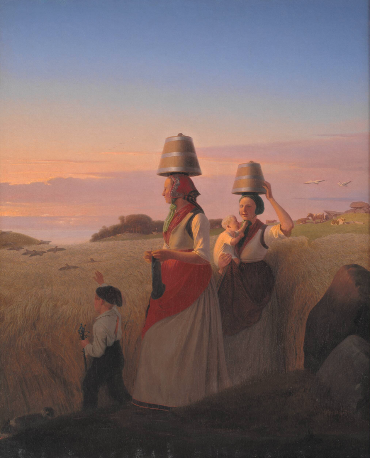 Jørgen V. Sonne (1801–1890). Rural Scene. Oil on canvas. 1848. Statens Museum for Kunst, Copenhagen.