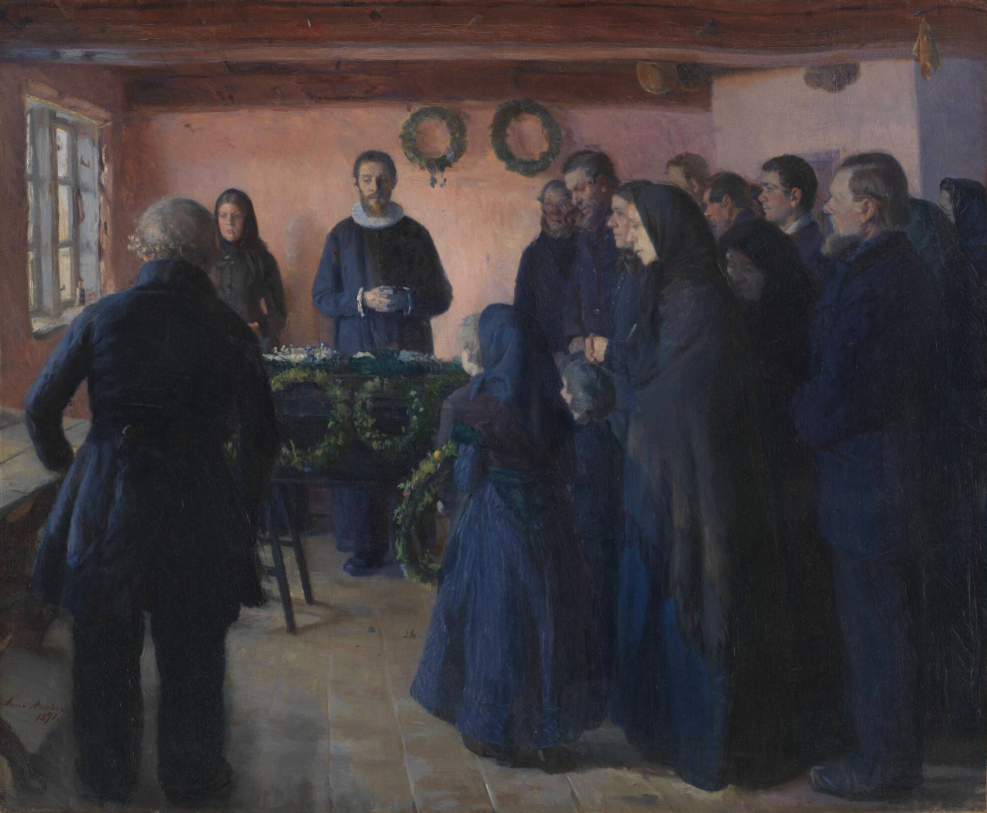 Anna Ancher (1859–1935). A Funeral. Oil on canvas. 1891. Statens Museum for Kunst, Copenhagen.