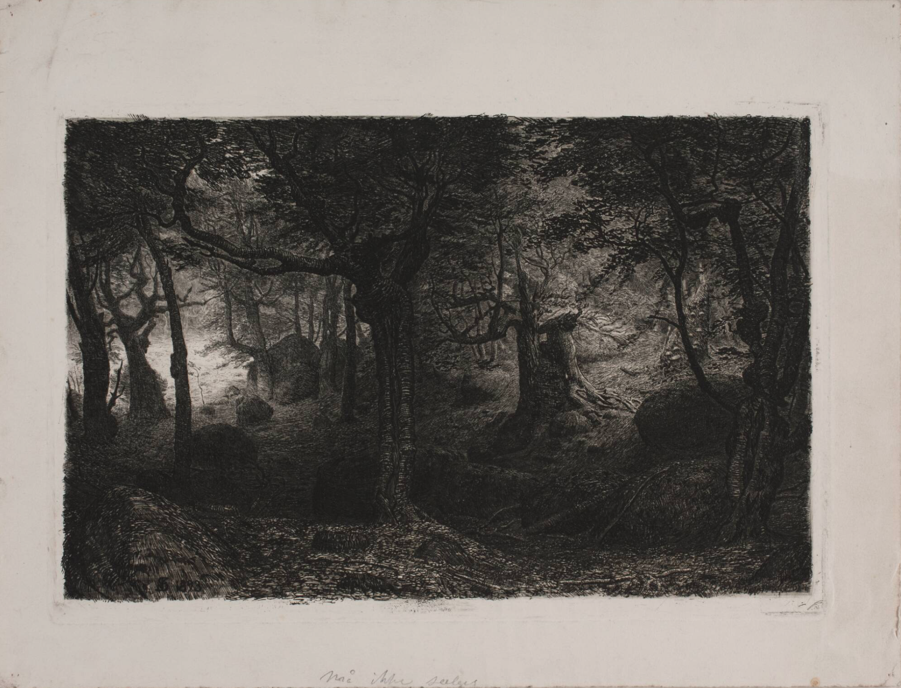 Niels Skovgaard (1858–1938). The Troll Forest. Etching. 1893. Statens Museum for Kunst, Copenhagen.