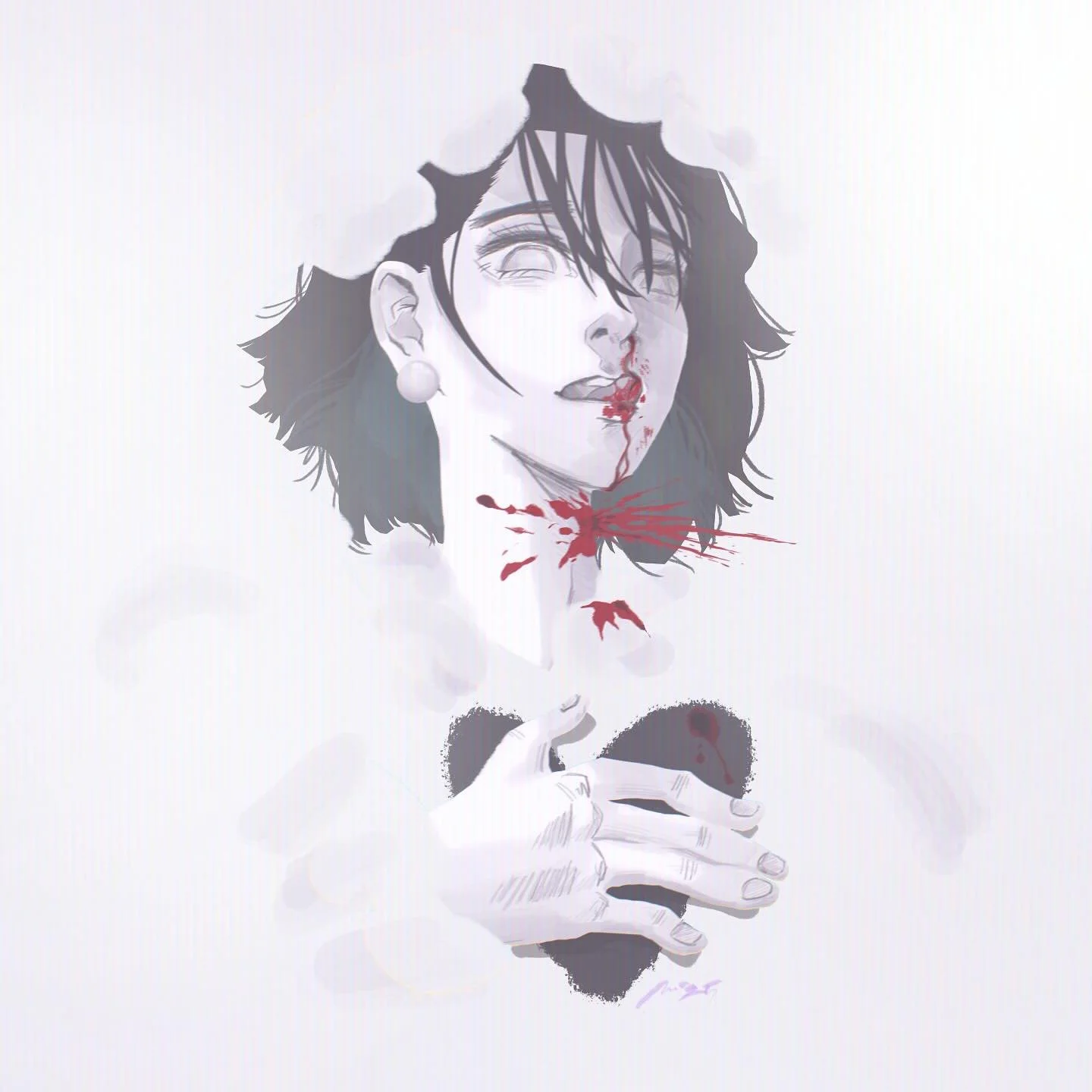 white dress dyed red