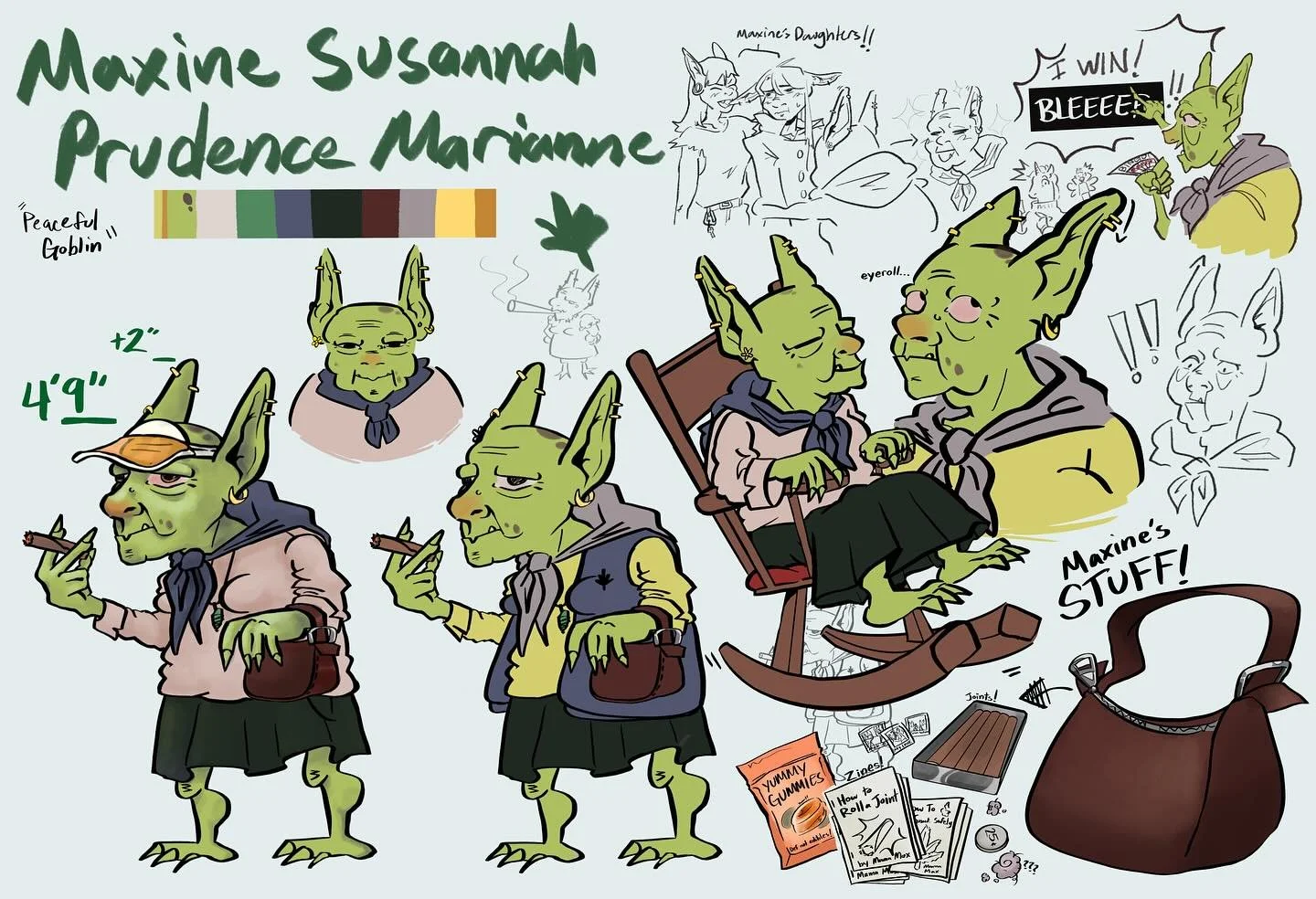 Granny!!! Stoner!!!! Goblin!!!!! i love her so dearly i hope people resonate with her forever (hbd to me!)