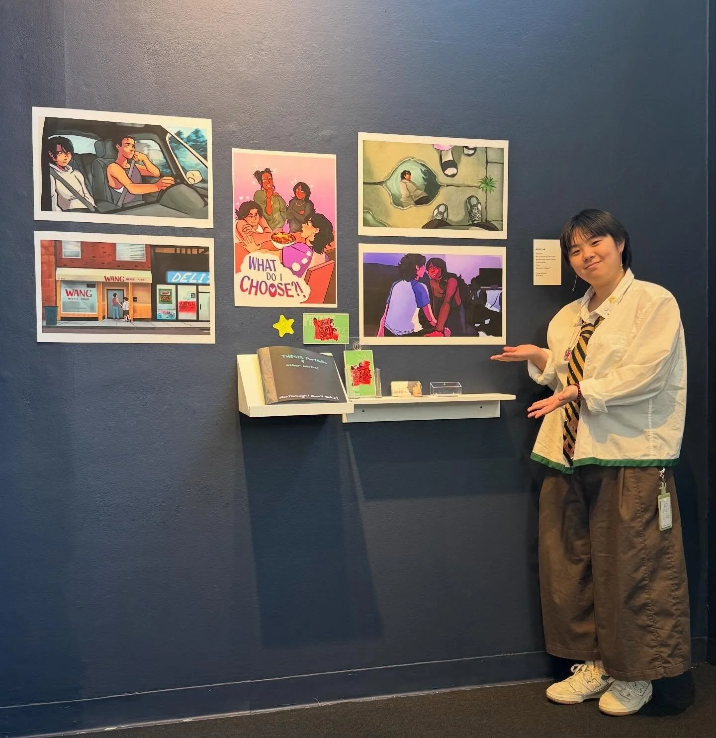 Senior Show 2026!!!!

also face reveal lowkey but hiiiiiii it's me!!
thank you so so much for coming out on thursday! my classmates and i have worked really hard this year to make it really fun and cool!!

my project is conceptual work for a visual n