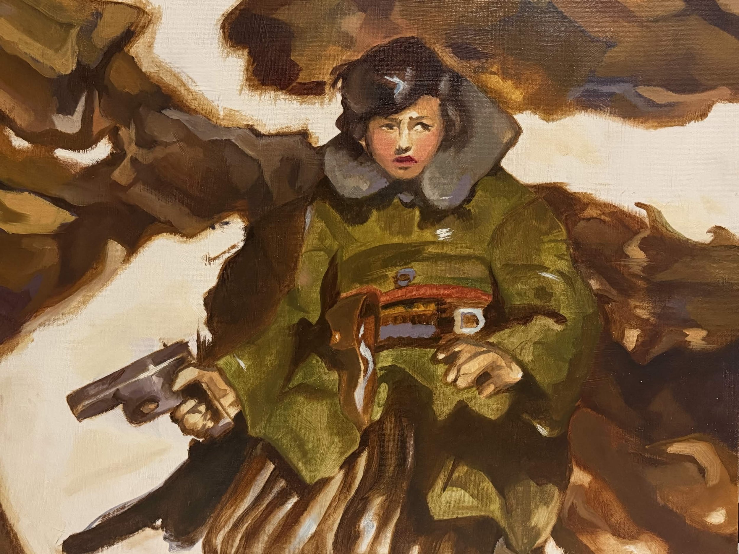 Master Copy of Dean Cornwell's "A Strange Sound Drifted Down to Kit from..."
(Oil on Canvas, 2024)