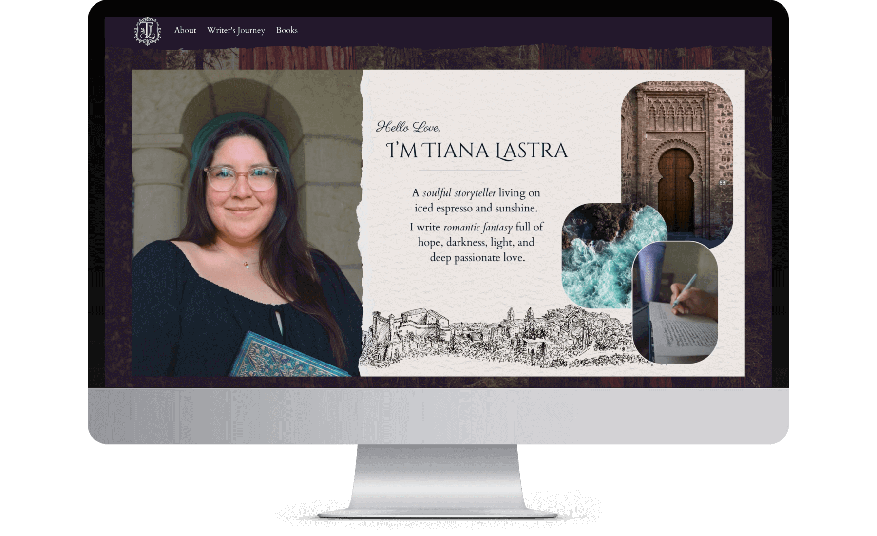 Romantasy Author Tiana Lastra Website Design.png