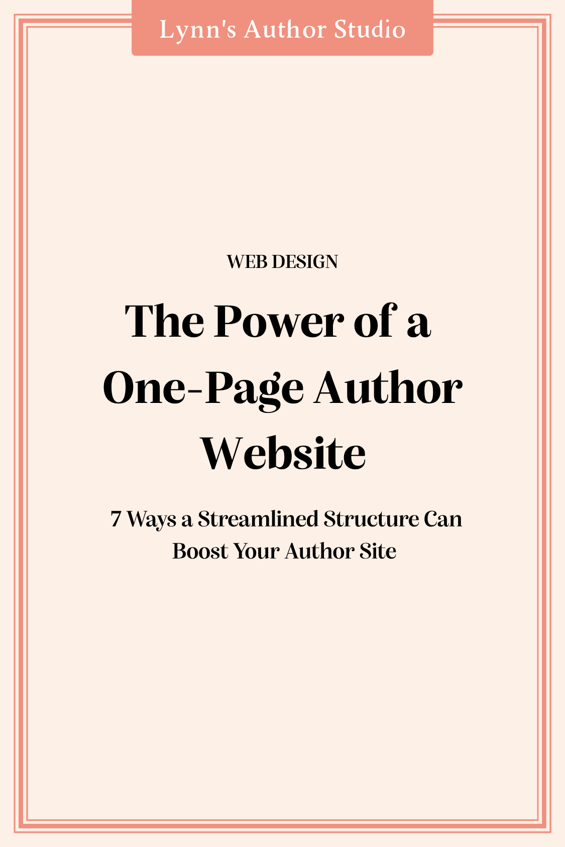 The Power of a One-Page Author Website