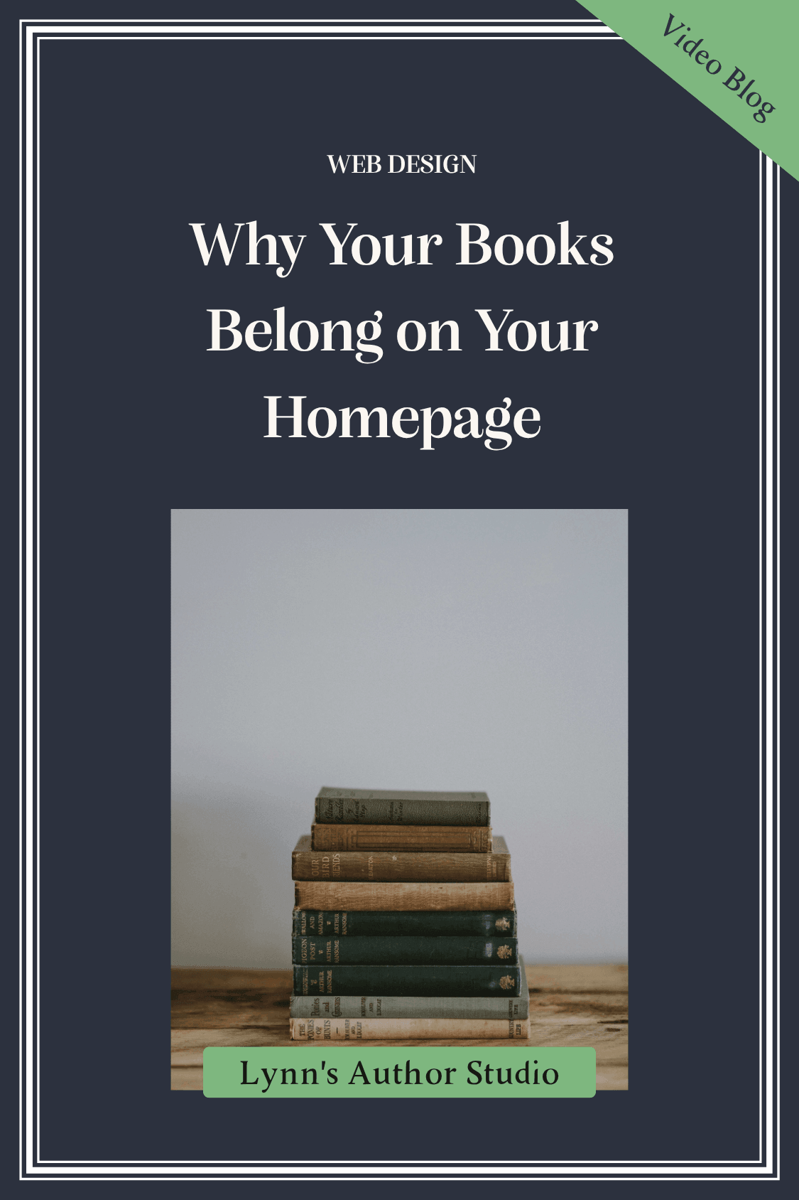 Why Your Book Belongs on Your Homepage