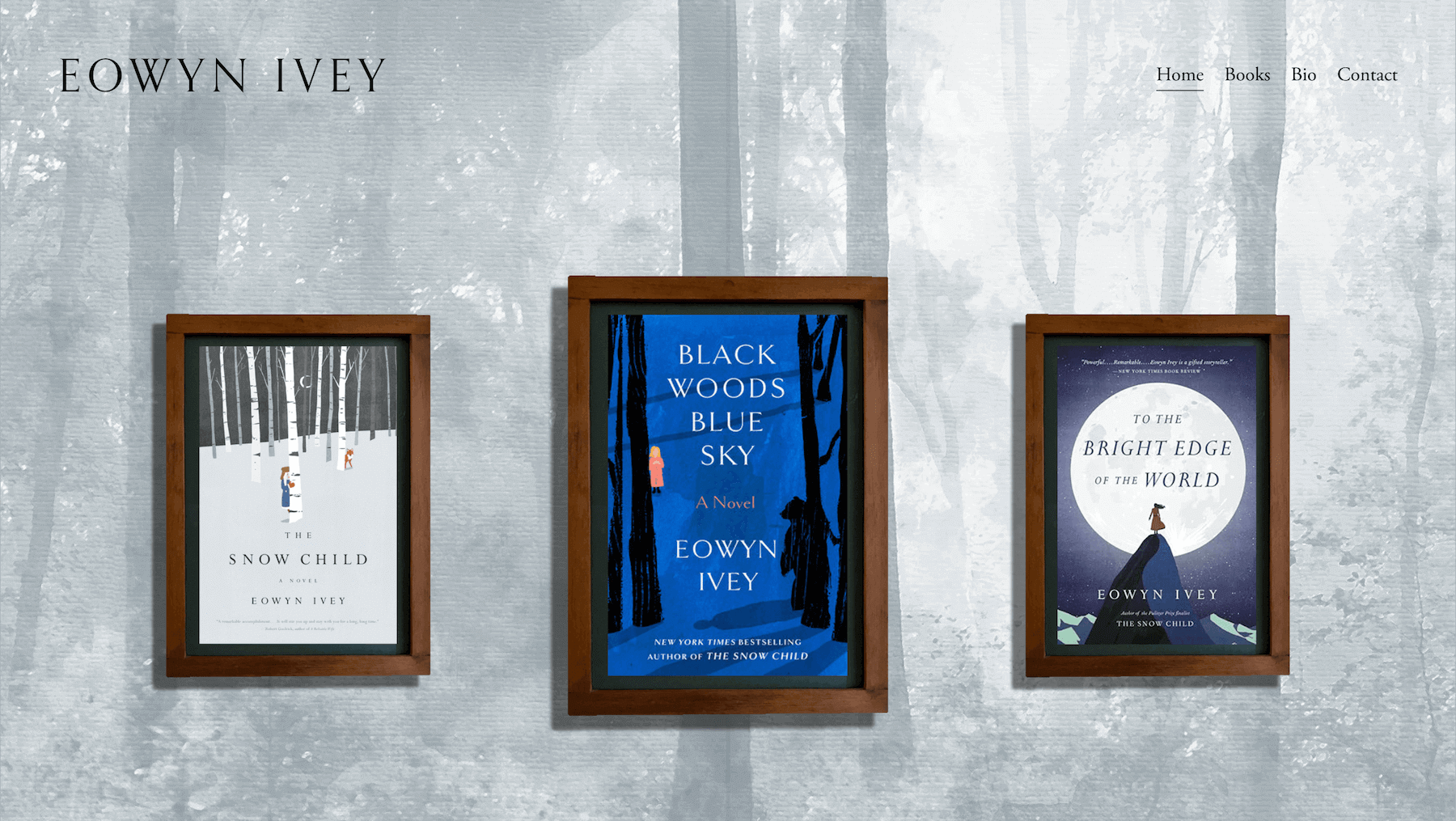 Eowyn Ivey's Minimalist Author Website