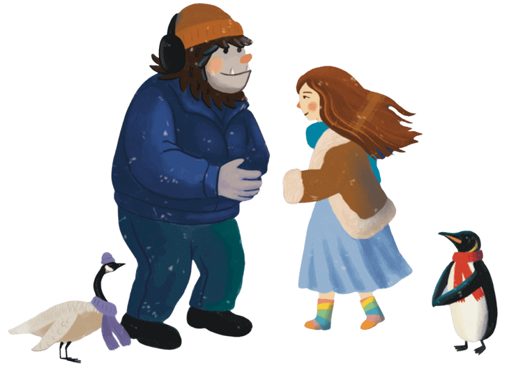 The Princess and Yeti dance in the Dandelion Kingdom