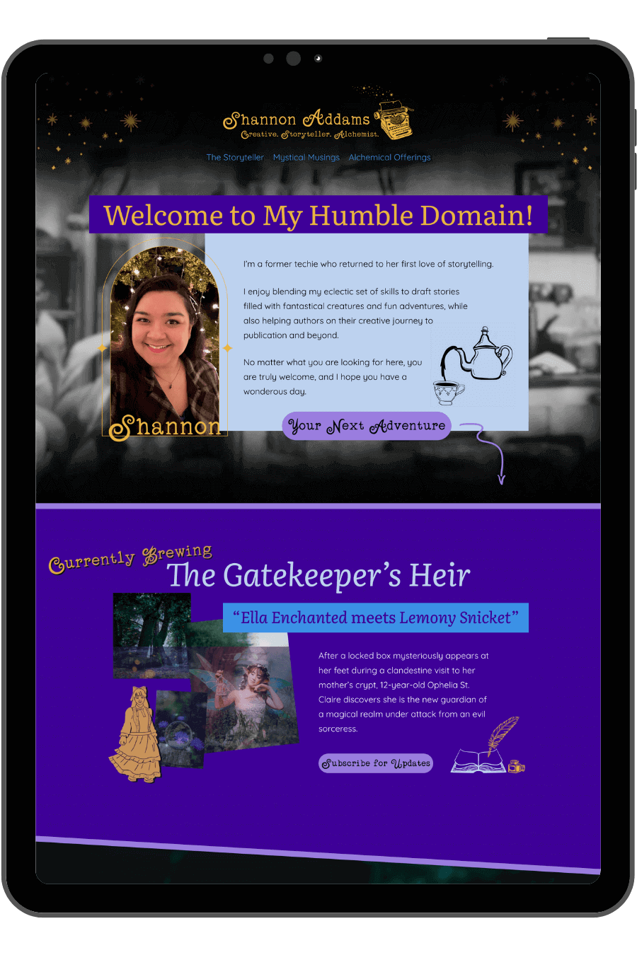Shannon Addams, AUTHOR OF THE GATEKEEPER’S HEIR