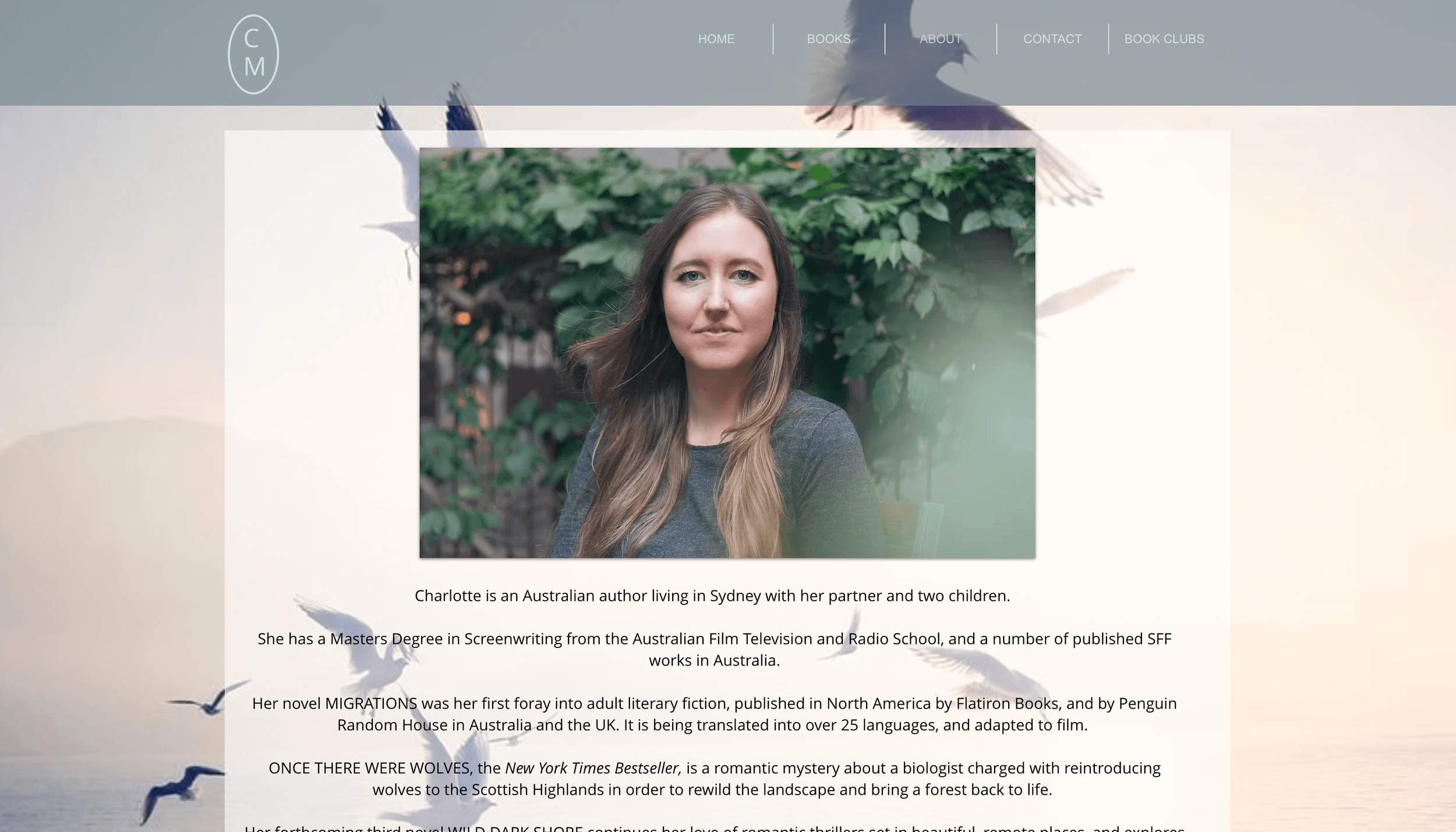 About Charlotte McConaghy Website