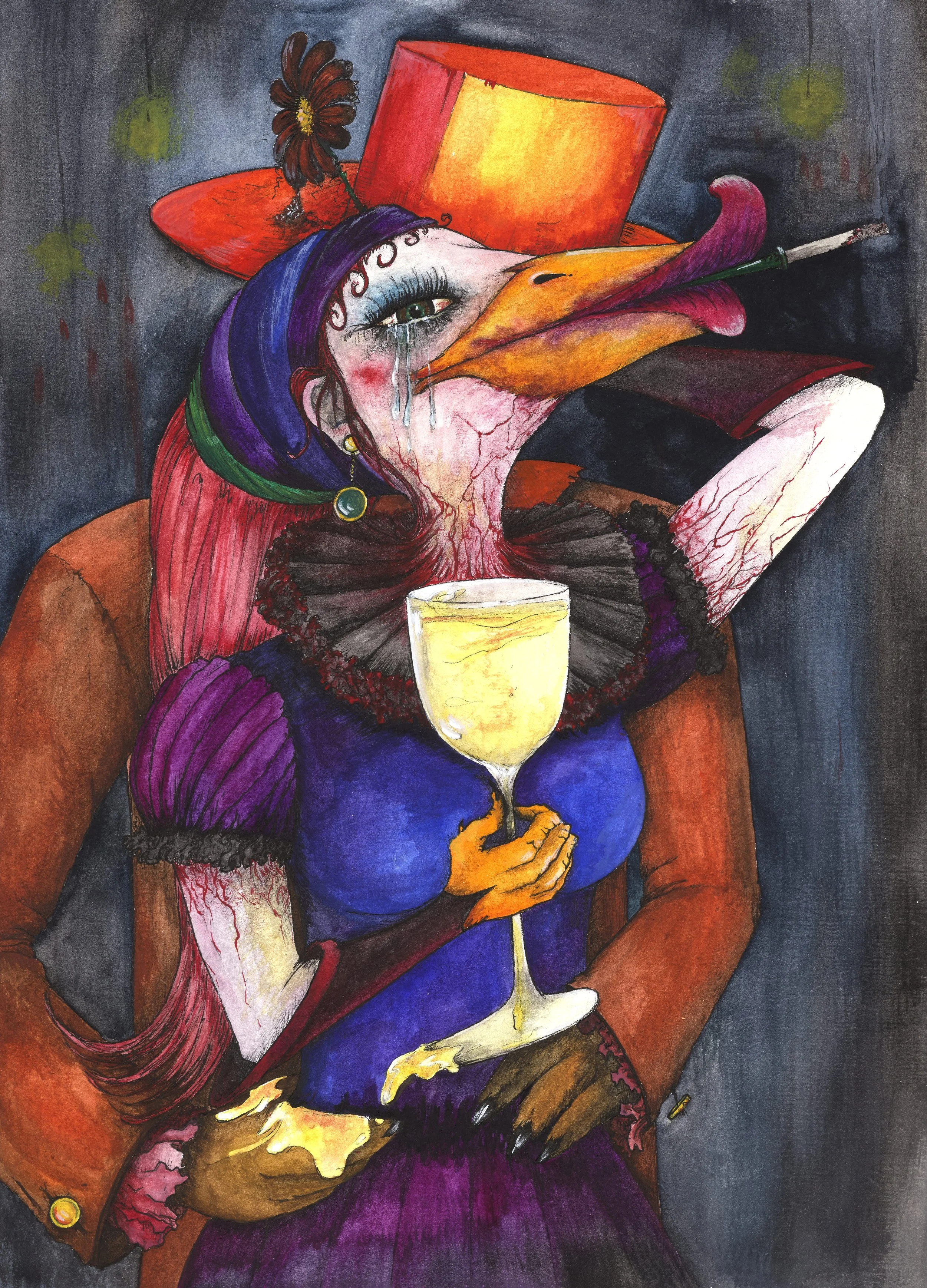 "Night At The Pub" Part 1
Watercolour and Ink