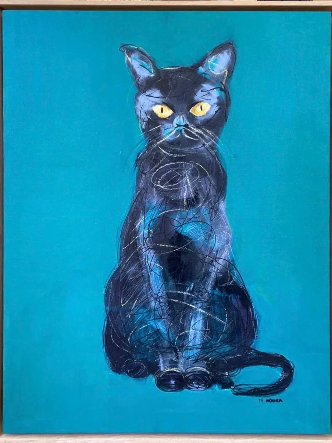 CAT
70x95cm
Acrylics on caneva 