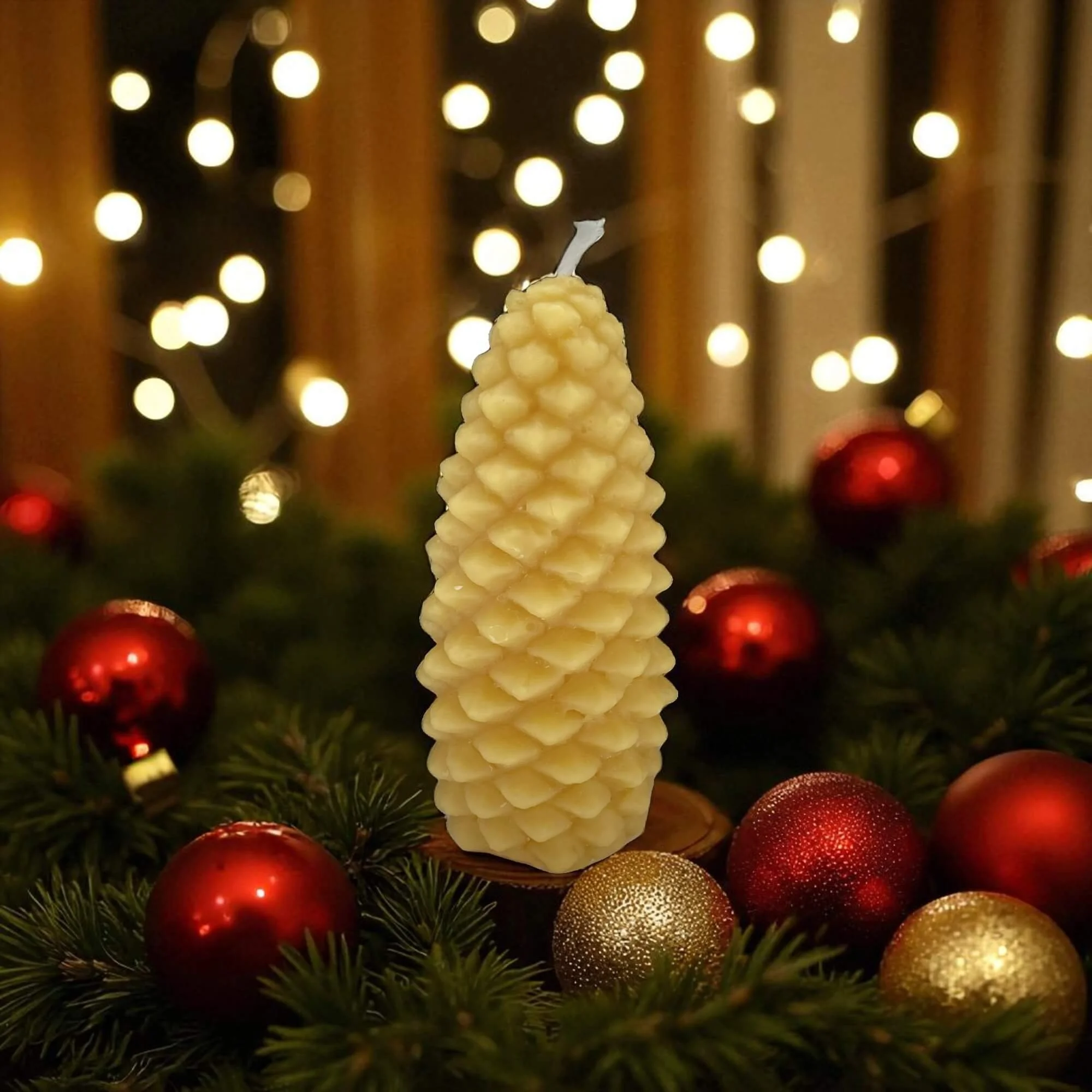 Pine Cone Beeswax Christmas Candle (1).jpg