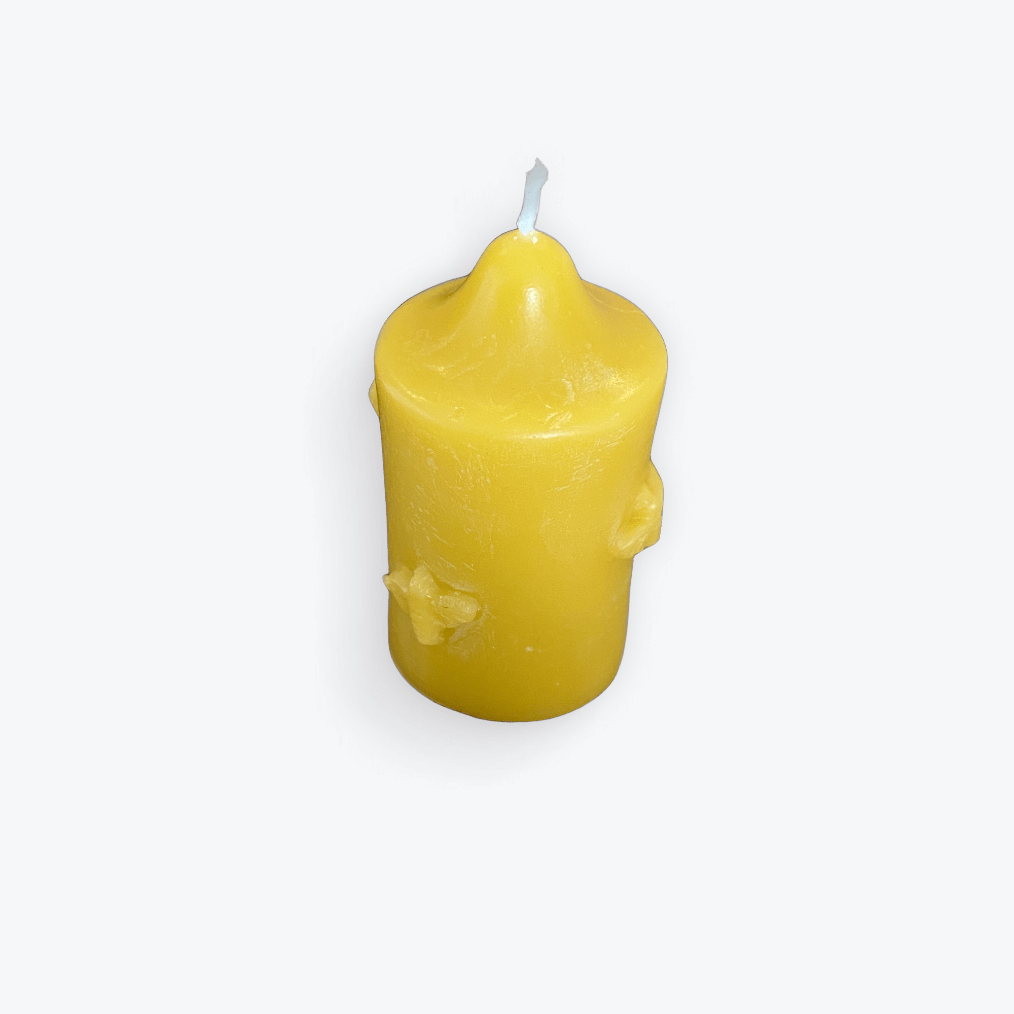100% Natural British Beeswax Mini Pillar Candle - Mêl Llŷn