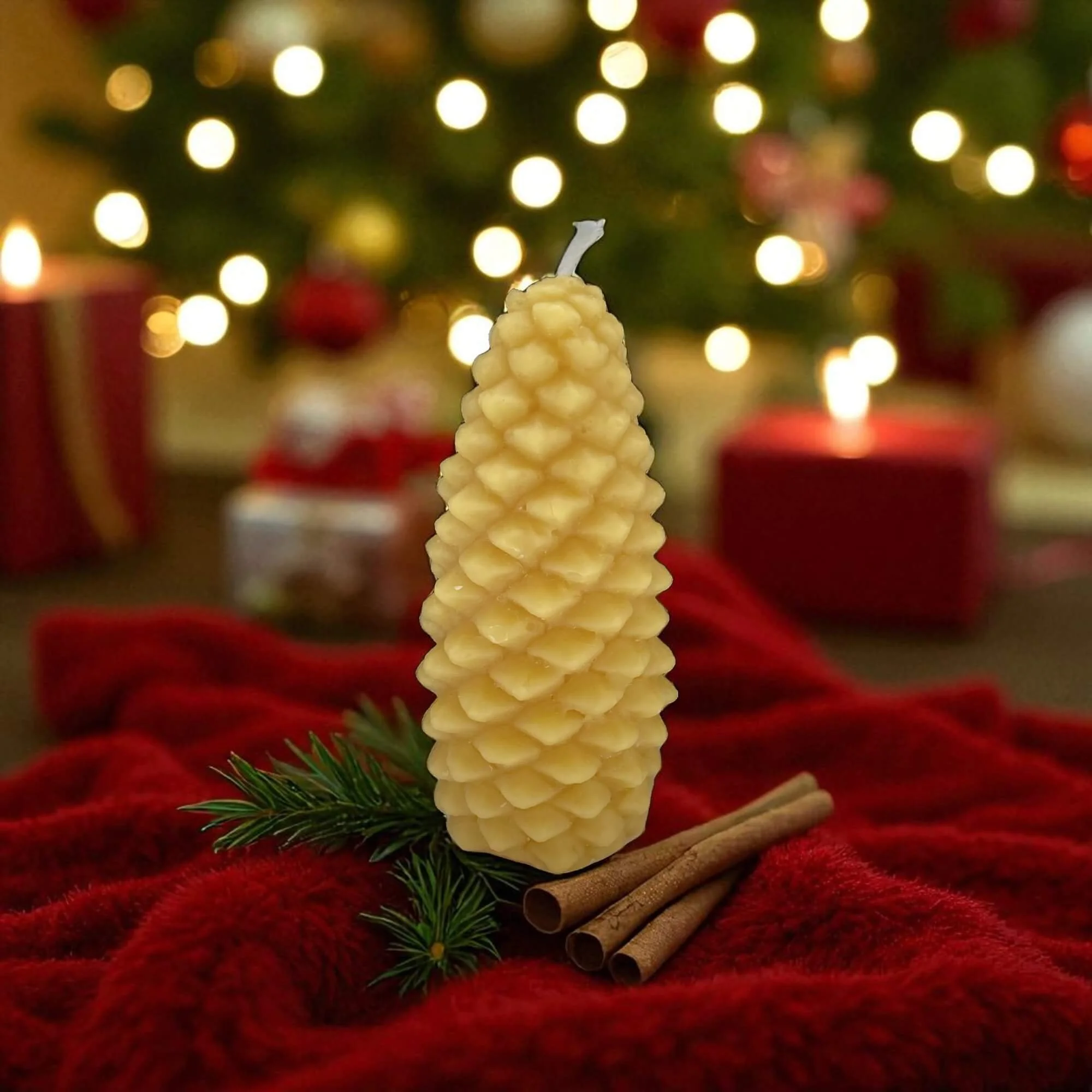 Pine Cone Beeswax Christmas Candle (2).jpg