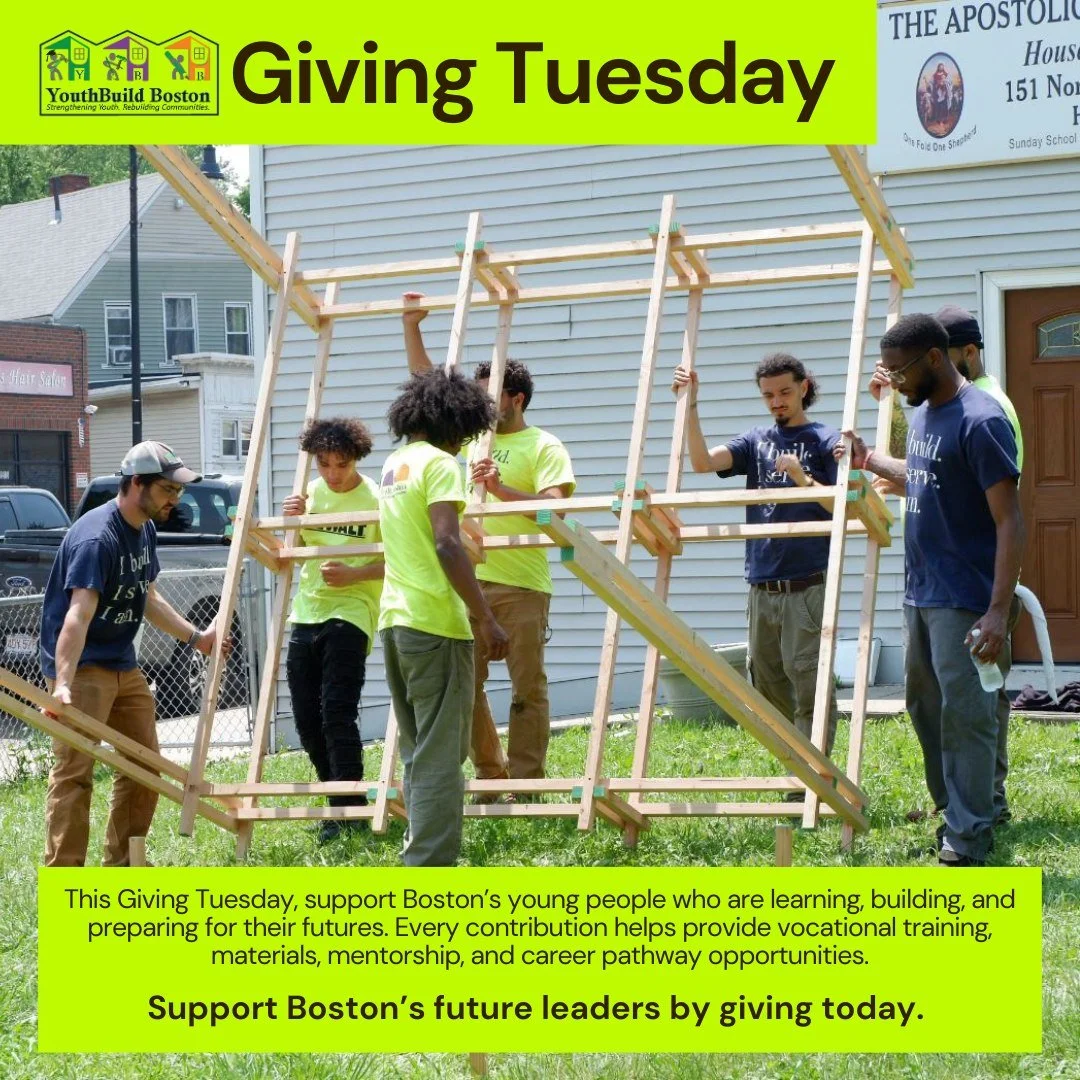 On this Giving Tuesday, we celebrate the power of community and what we can accomplish together.

Your support opens doors for young people across Boston, providing access to vocational training, mentorship, and career pathways that help them thrive.