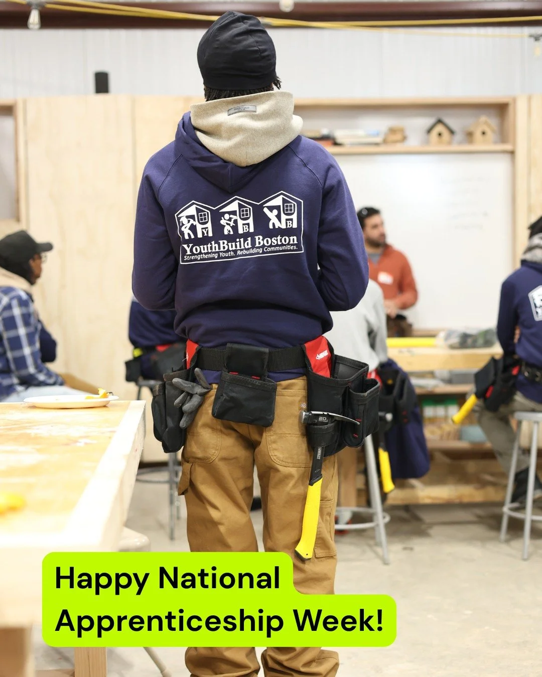 Happy #NationalApprenticeshipWeek! We&rsquo;re celebrating the power of pre-apprenticeship as a pathway to opportunity and inviting our community to invest in the next generation of builders!

At YouthBuild Boston, our Pre-apprentices gain hands-on t
