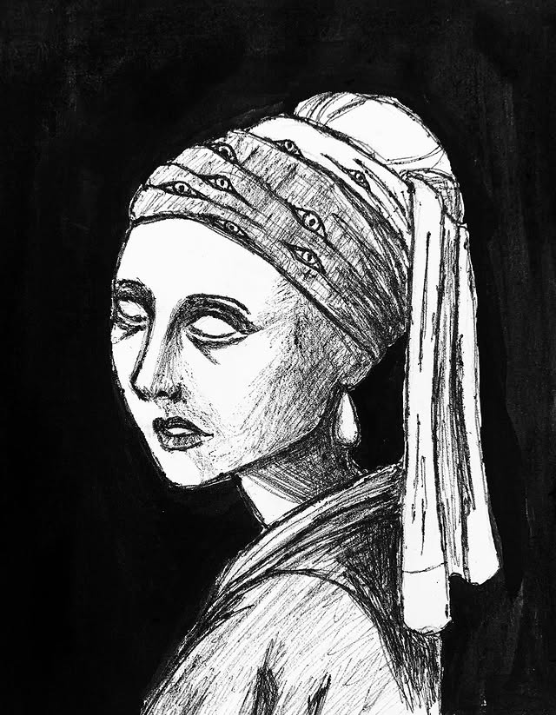 Girl With The Pearl Earring and A Lot of Eyes