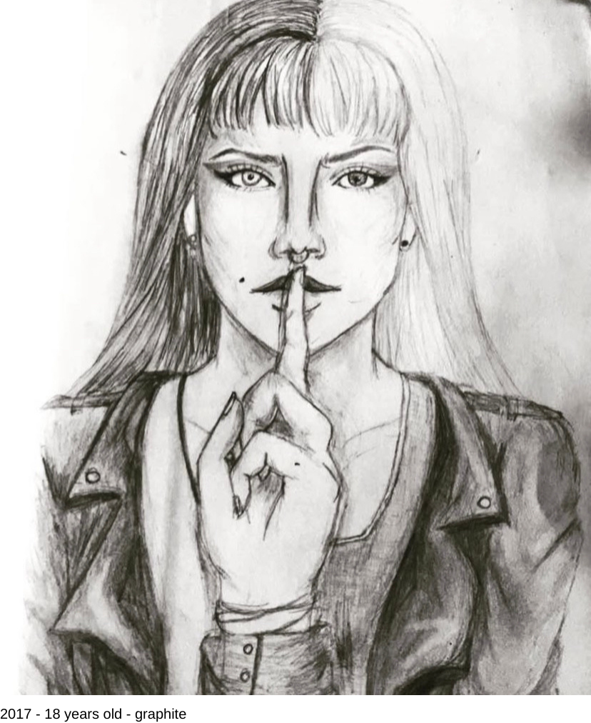 2017 - 18 years old - graphite