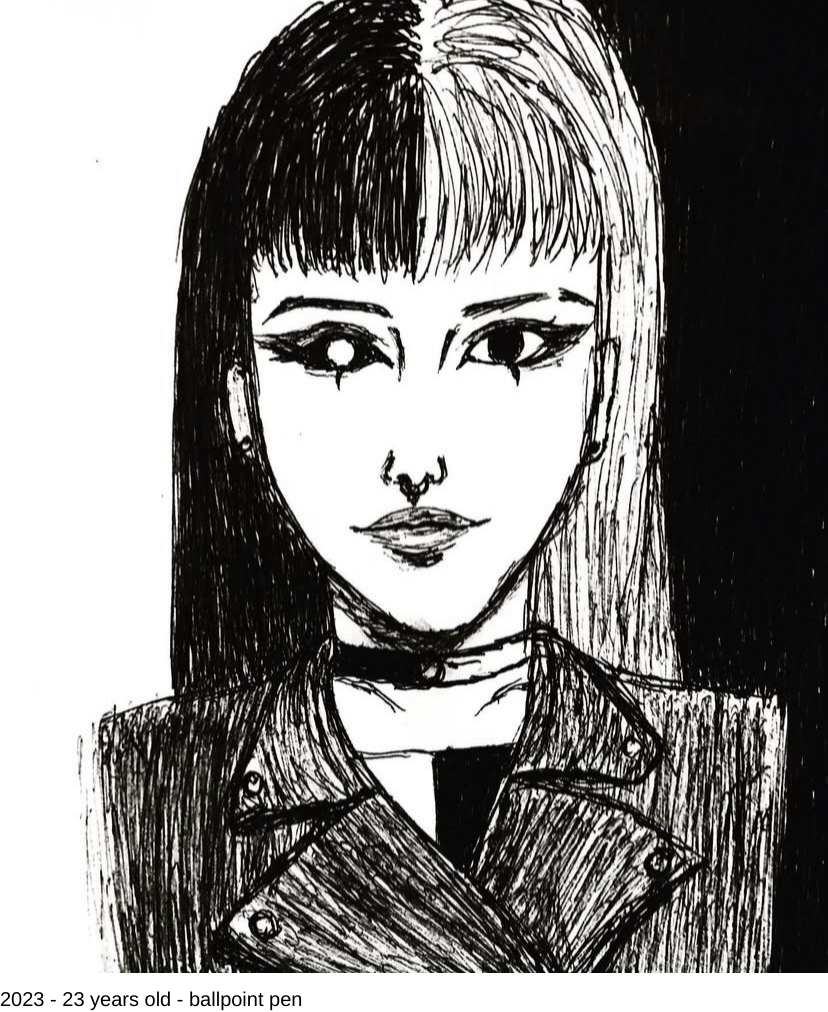 2023 - 23 years old - ballpoint pen