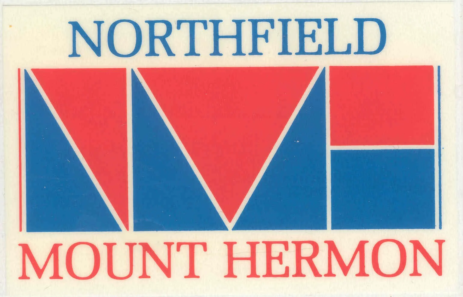Original Northfield Mount Hermon logo from the 1970s that inspired the refreshed identity.