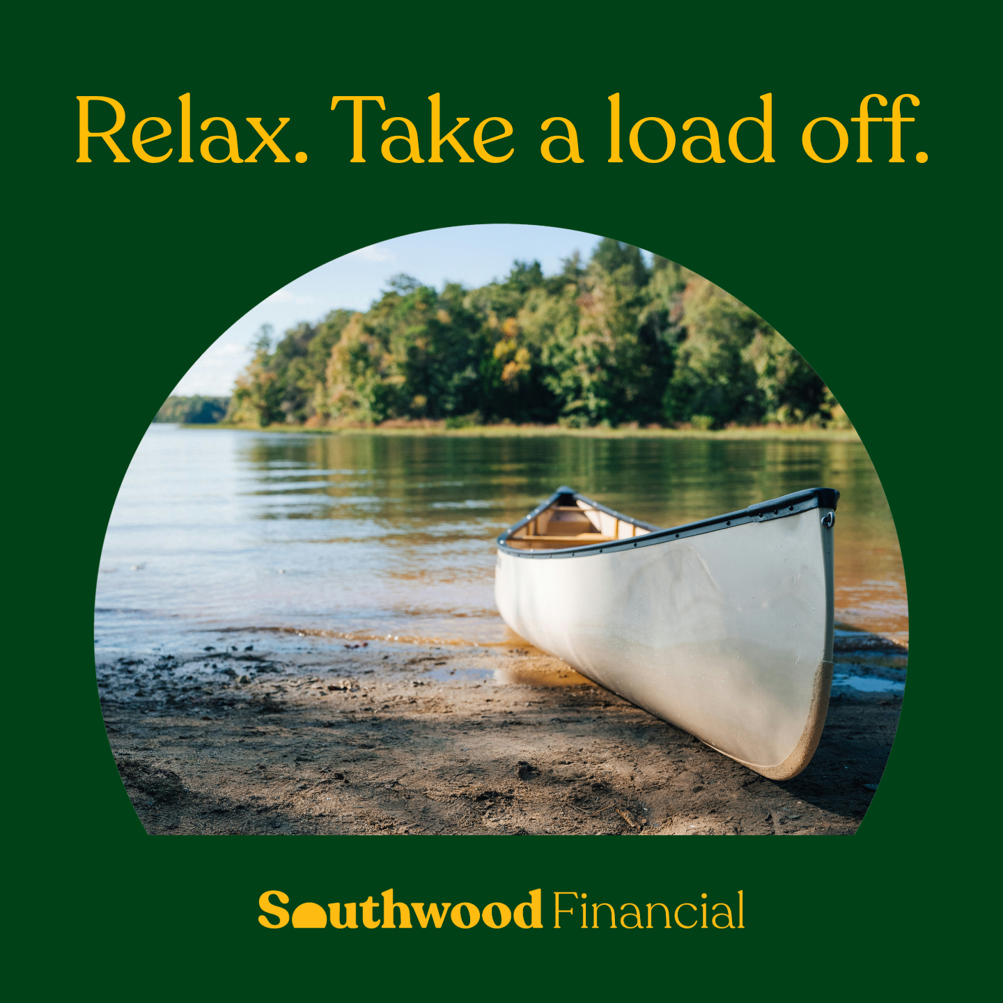 Southwood Financial campaign ads using outdoor imagery and a more reassuring approach to debt collection