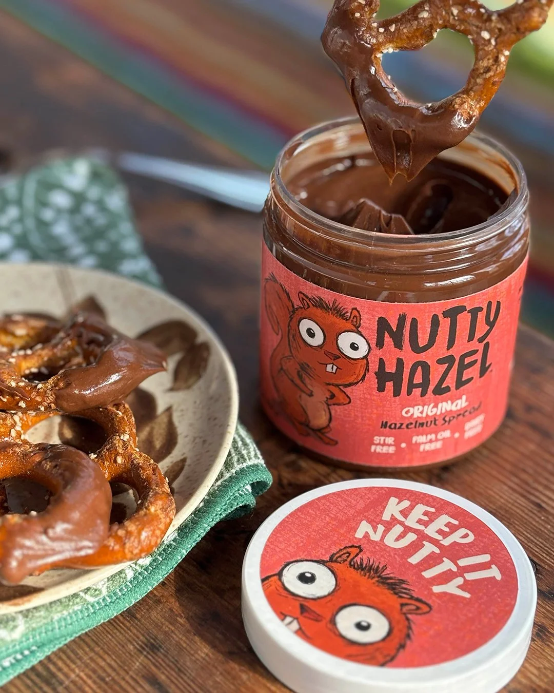 pretzels.jpg Nutty Hazel hazelnut spread served with pretzels