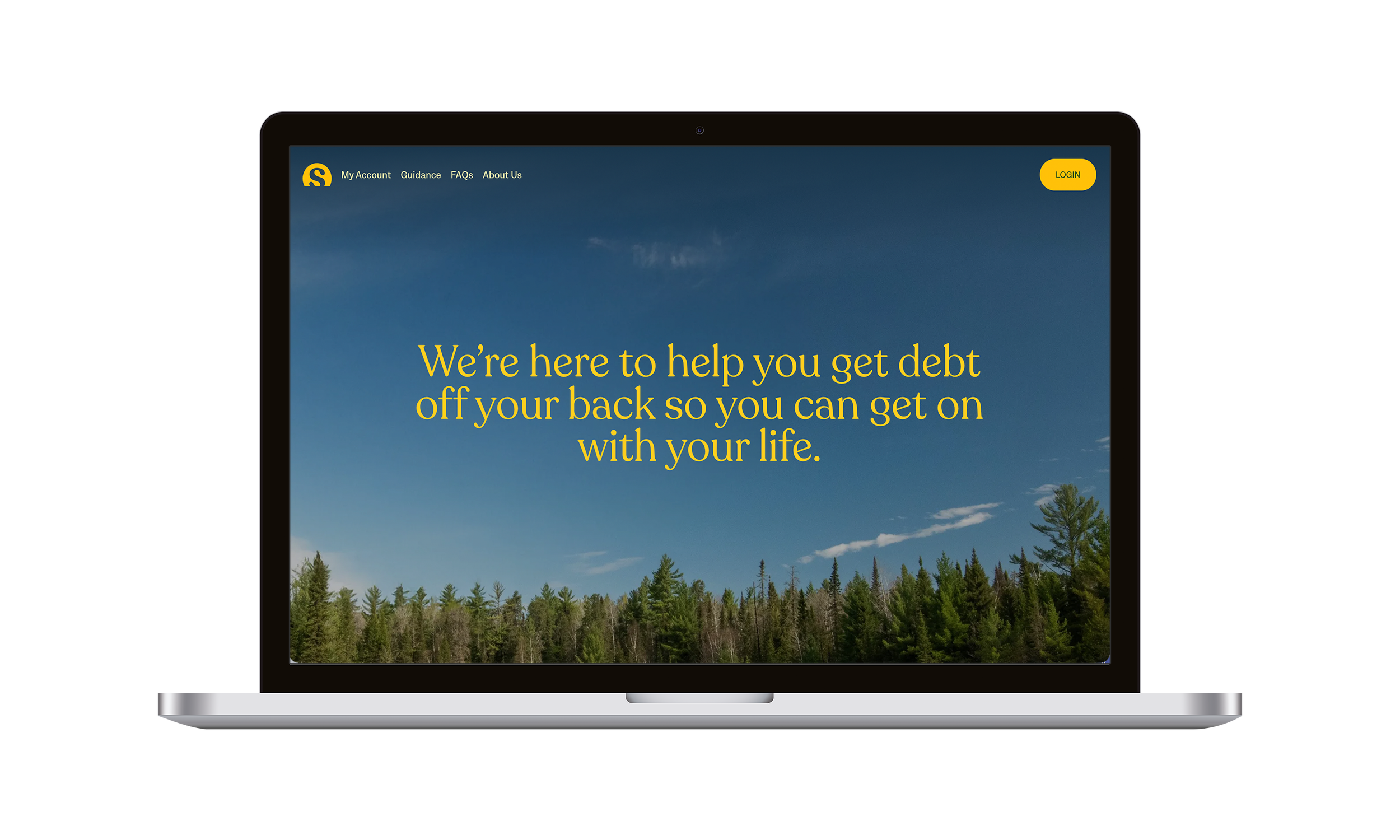 Southwood Financial website featuring the brand's outdoor visual direction