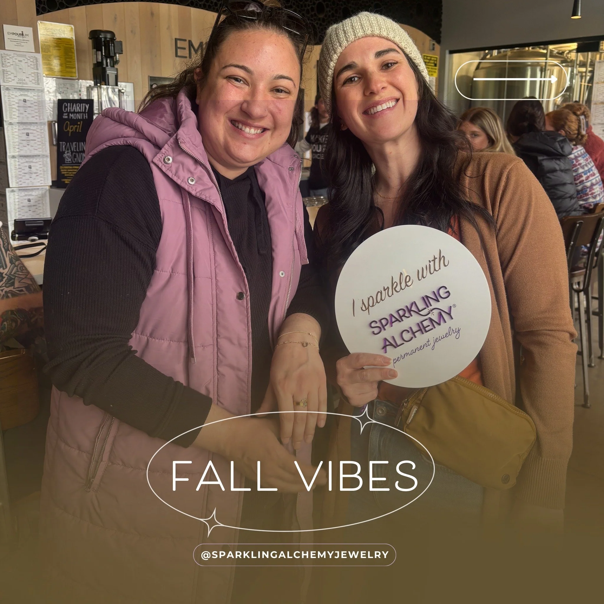 Autumn brings new colors, new textures, and new ways to express yourself. 🍁 Sparkle is the one accessory that never goes out of season!

#sparklingalchemy #fallstyle #permanentjewelry #luxurylifestyle #stylewithmeaning