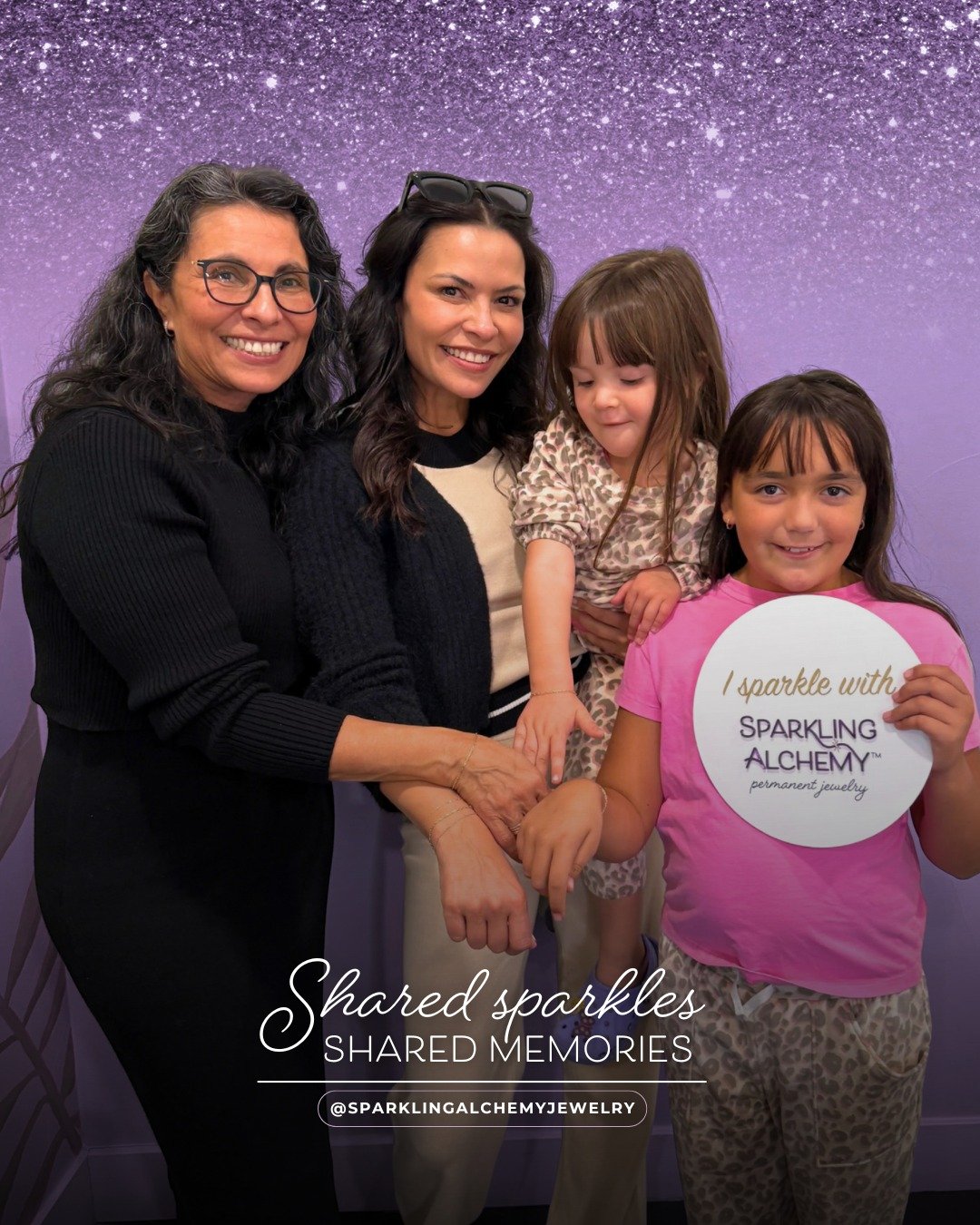 From besties to mother-daughter duos, shared sparkle becomes a bond you&rsquo;ll carry with you every day. 💖

#permanentjewelrydenver #sparklingalchemy #celebratemoments #northglenncolorado #wearablemagic