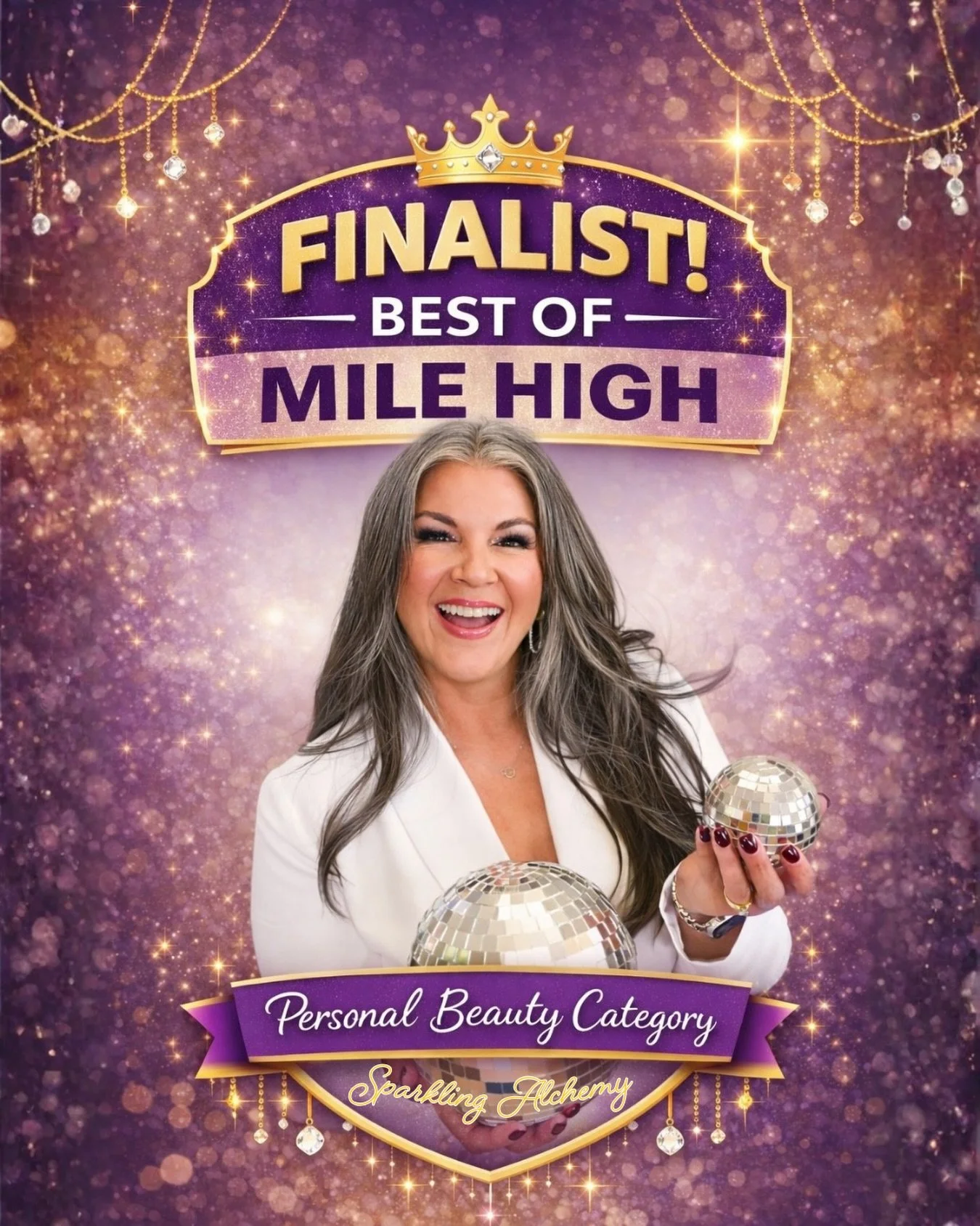 ✨ I have some exciting news to share&hellip;

Sparkling Alchemy is officially a Best of Mile High Finalist in the Personal Beauty category, and I am so honored!

Thank you to everyone who voted for me and supports this sparkly dream of mine. Your enc