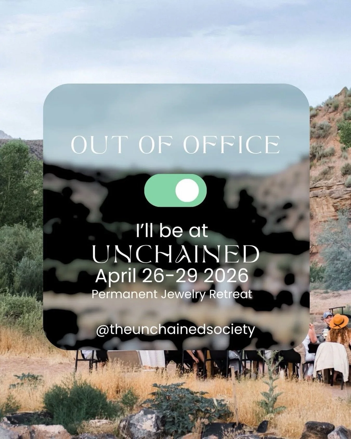 Out of office&hellip; and pouring back into the magic behind the sparkle ✨

I&rsquo;ll be at the Unchained Permanent Jewelry Retreat from April 26&ndash;29&hellip; surrounded by creativity, connection, and women who are elevating this art in the most