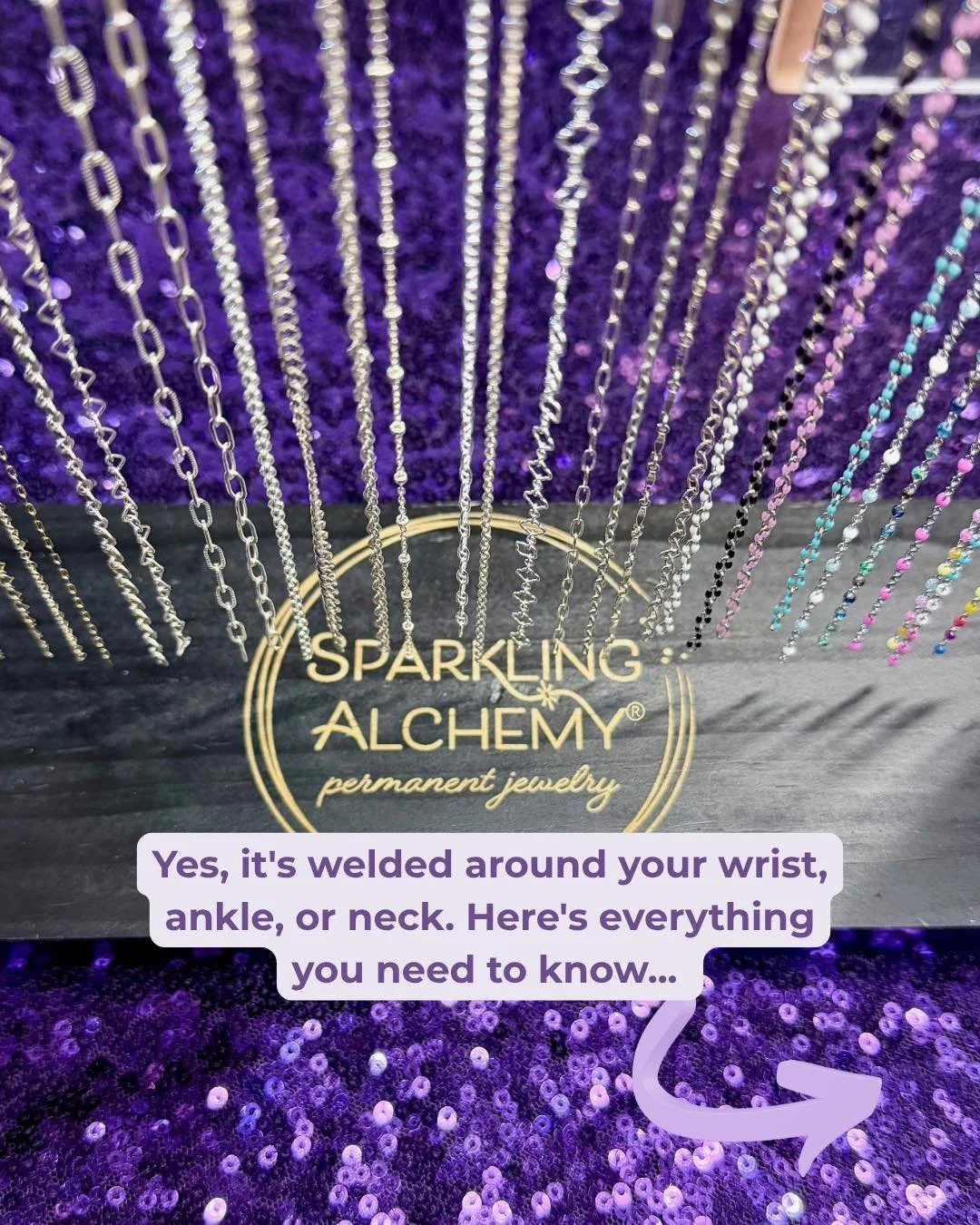 You've seen it. You've wondered about it. You might have even Googled it at 11pm.

Permanent jewelry is literally welded around your wrist, ankle, or neck. No clasp. No taking it off at night. (Clasps are available if you&rsquo;re not ready for a per