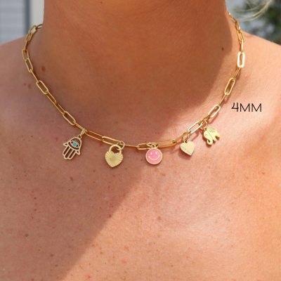 Custom Charm Bar Chain (Necklace or Bracelet)