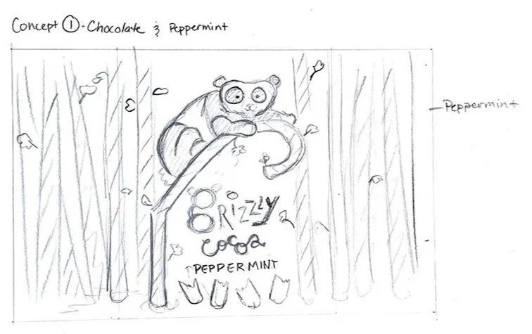 Peppermint Rough Sketch
