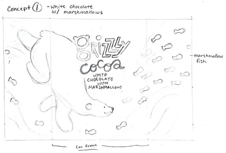 White Chocolate Rough Sketch