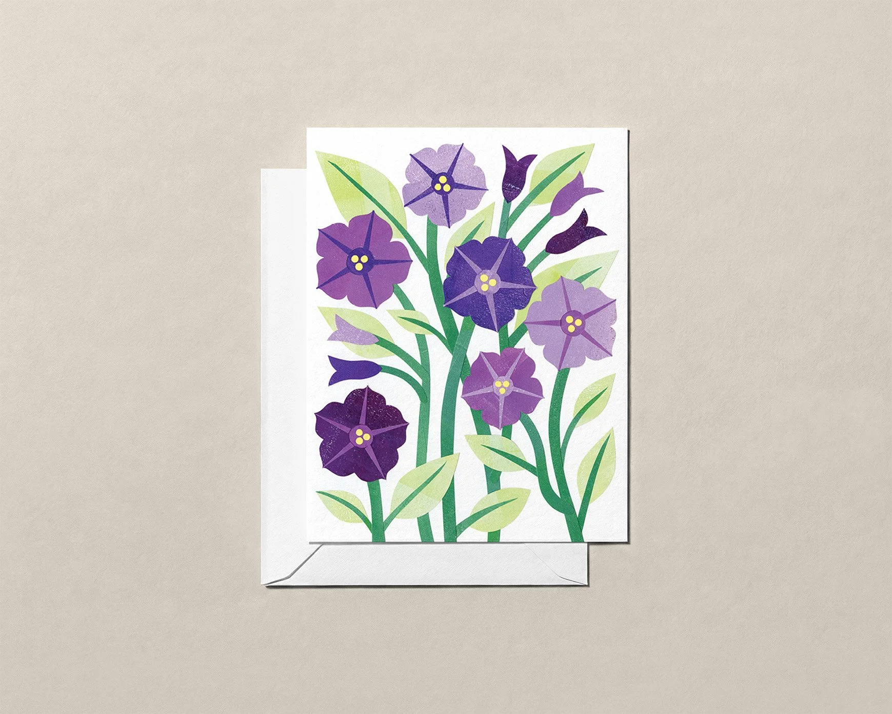 Petunias - Greeting Card