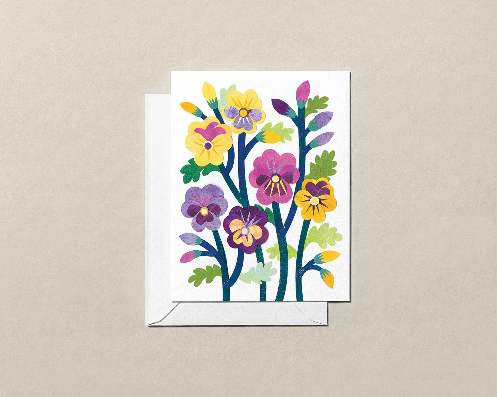 Pansies - Greeting Card