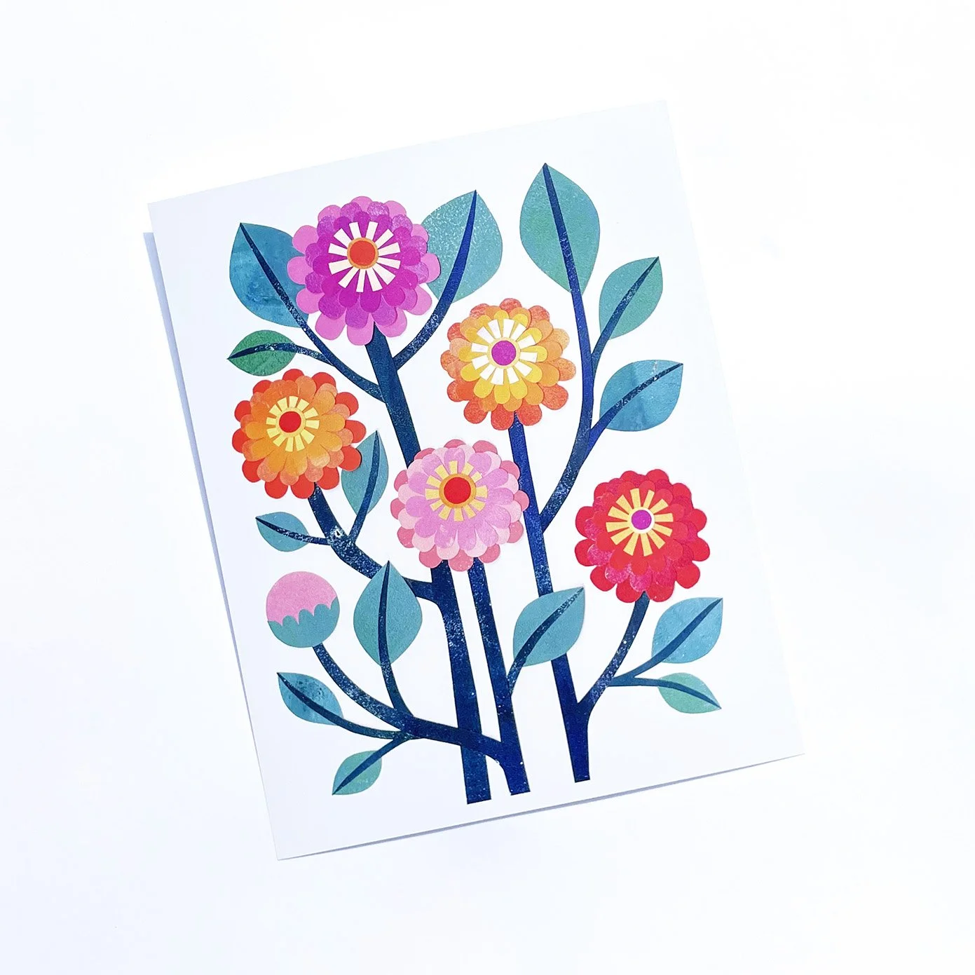 Zinnias - Print