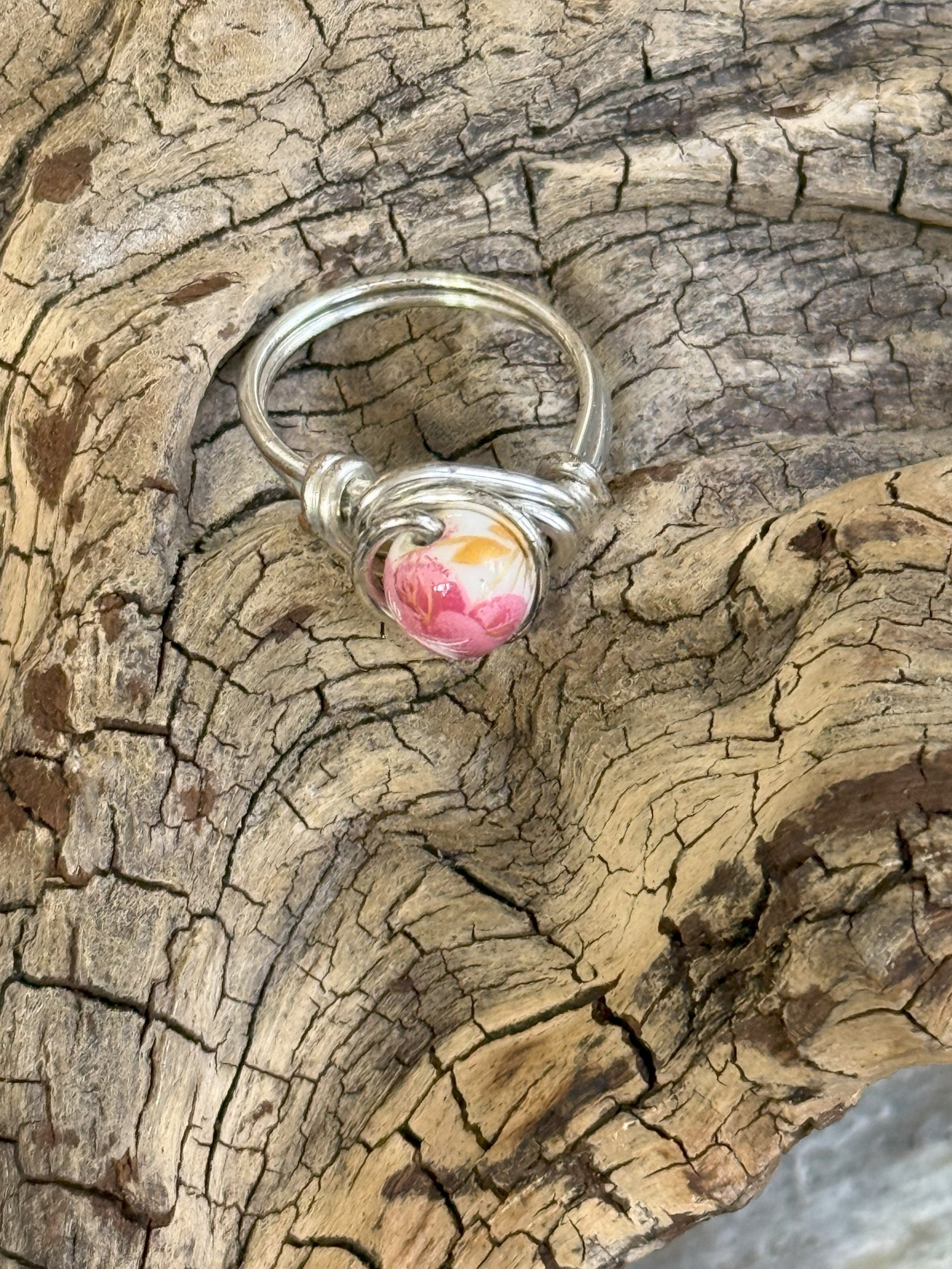 ring painted rose beadIMG_6785.jpeg