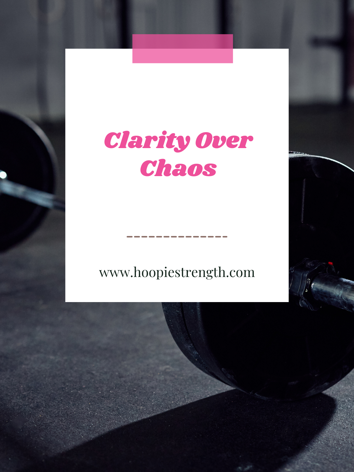 Clarity Over Chaos