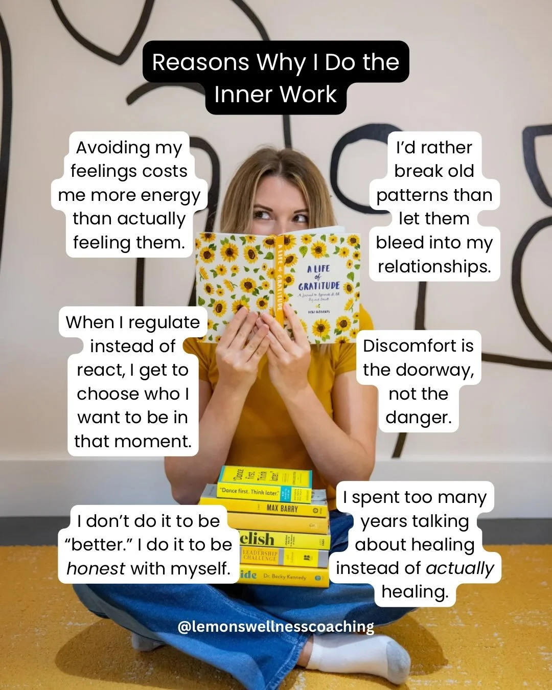 I don&rsquo;t do the inner work to be &ldquo;better.&rdquo; I do it to be more honest with myself. 
And then I teach others how to be honest with themselves too. 

You don&rsquo;t need another 5 step guide or more information. You need the courage to