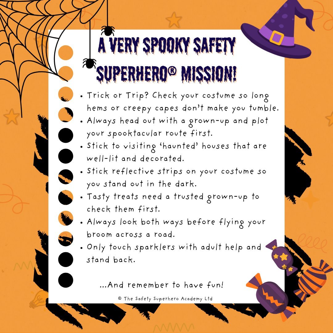 👻 Halloween might be about spooky fun - but the real fright is when children don&rsquo;t feel confident to spot risks or speak up.

At The Safety Superhero Academy&reg;, we believe safety awareness starts early - and it doesn&rsquo;t have to come fr