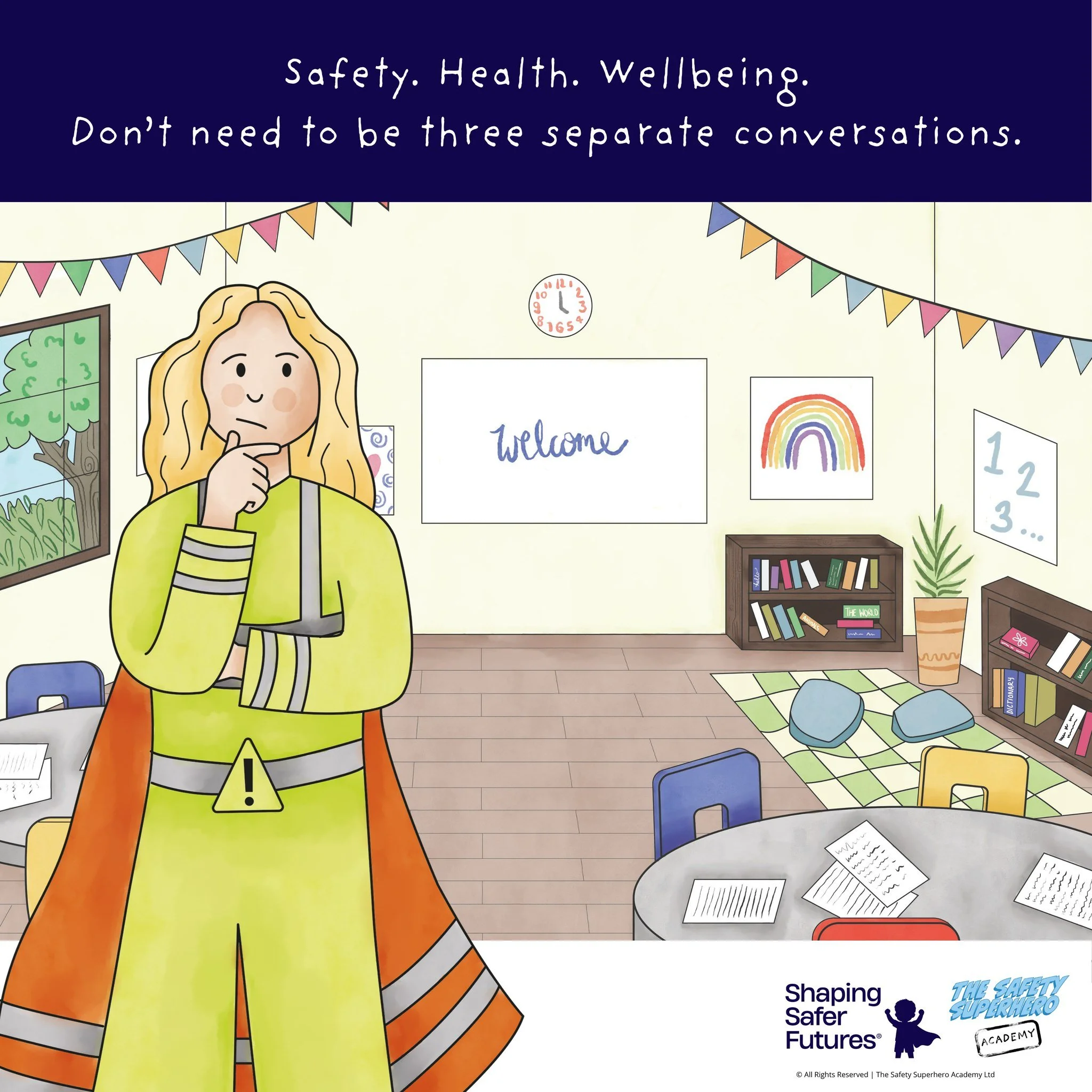Children don't experience safety, health and wellbeing in neat little boxes.
So why should they learn about them that way?

A child's ability to recognise risk, make informed choices, communicate how they feel, solve problems, speak up and navigate t