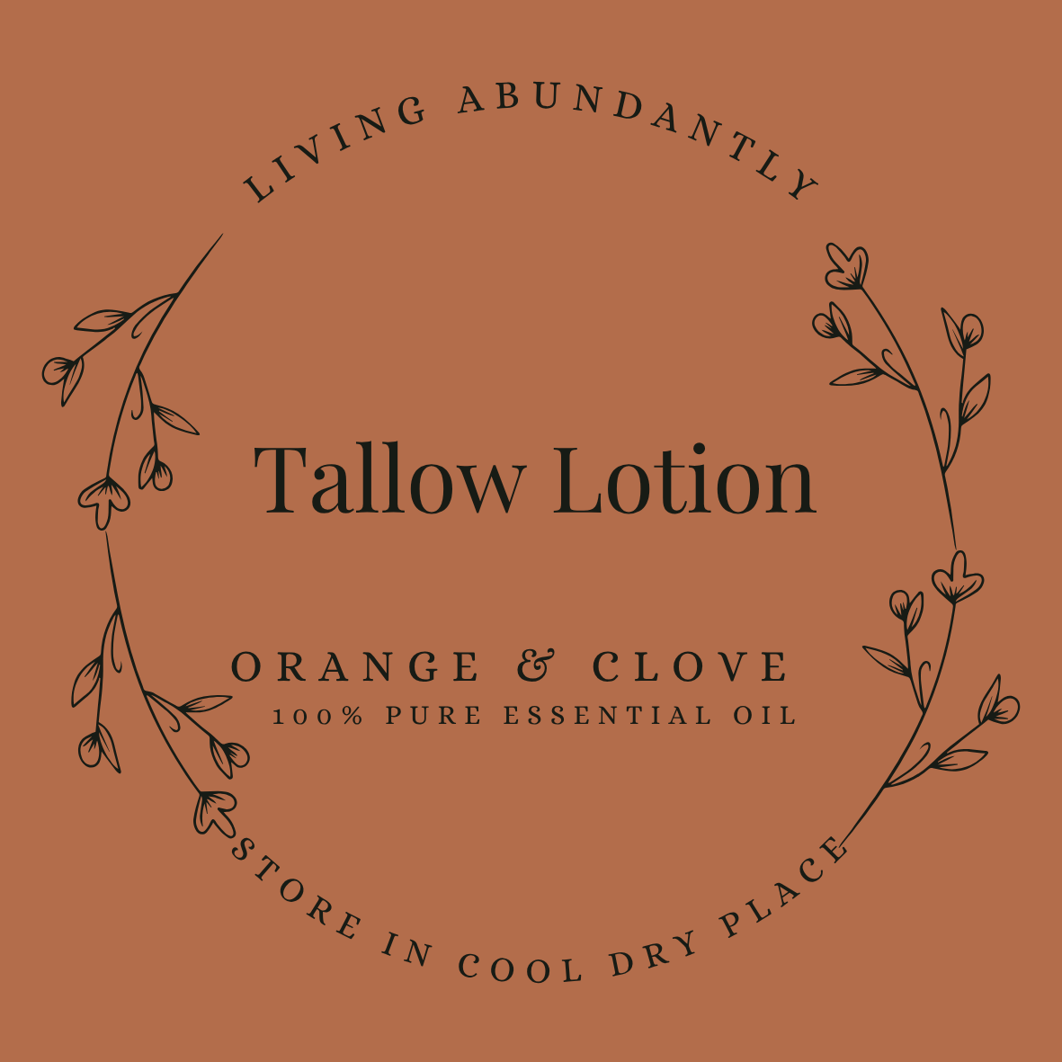 Orange & Clove Tallow Lotion