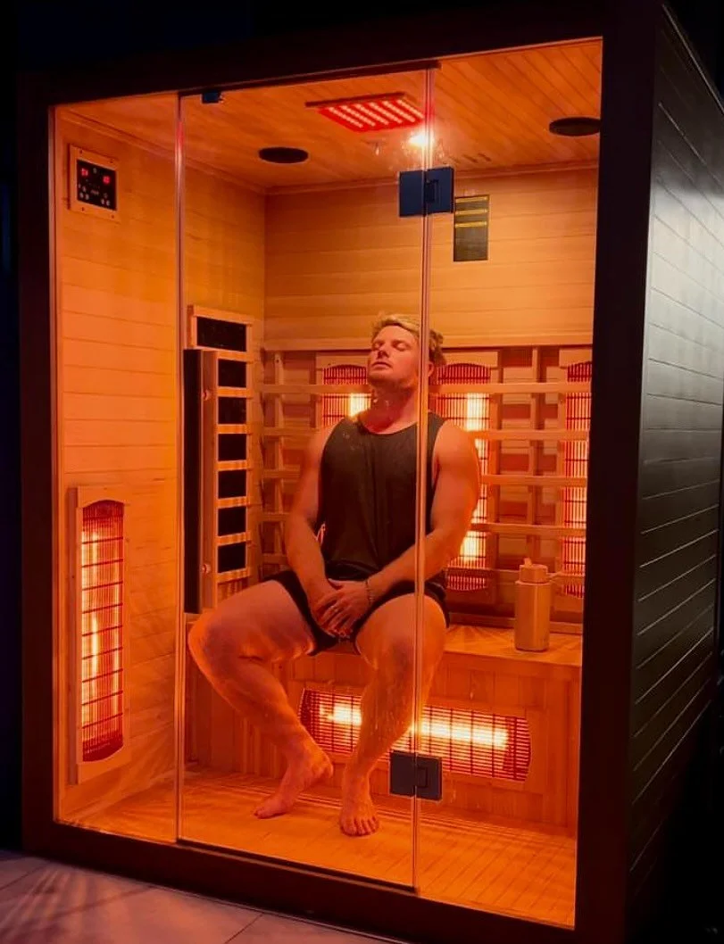 Step into the soothing glow of our Discovery&trade; Infrared Sauna, where deep-penetrating heat works from the inside out&mdash;melting away stress, flushing out toxins, and supporting your gut and overall wellbeing.

Unlike traditional saunas, infra