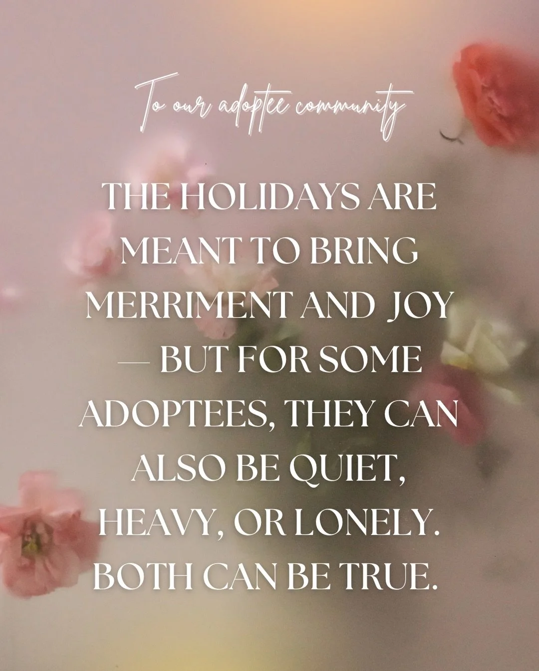 Wishing everyone a gentle and meaningful holiday season. Whether this time feels joyful, complicated, quiet, or somewhere in between, may you give yourself permission to honor where you are. You&rsquo;re not alone, and however you choose to move thro