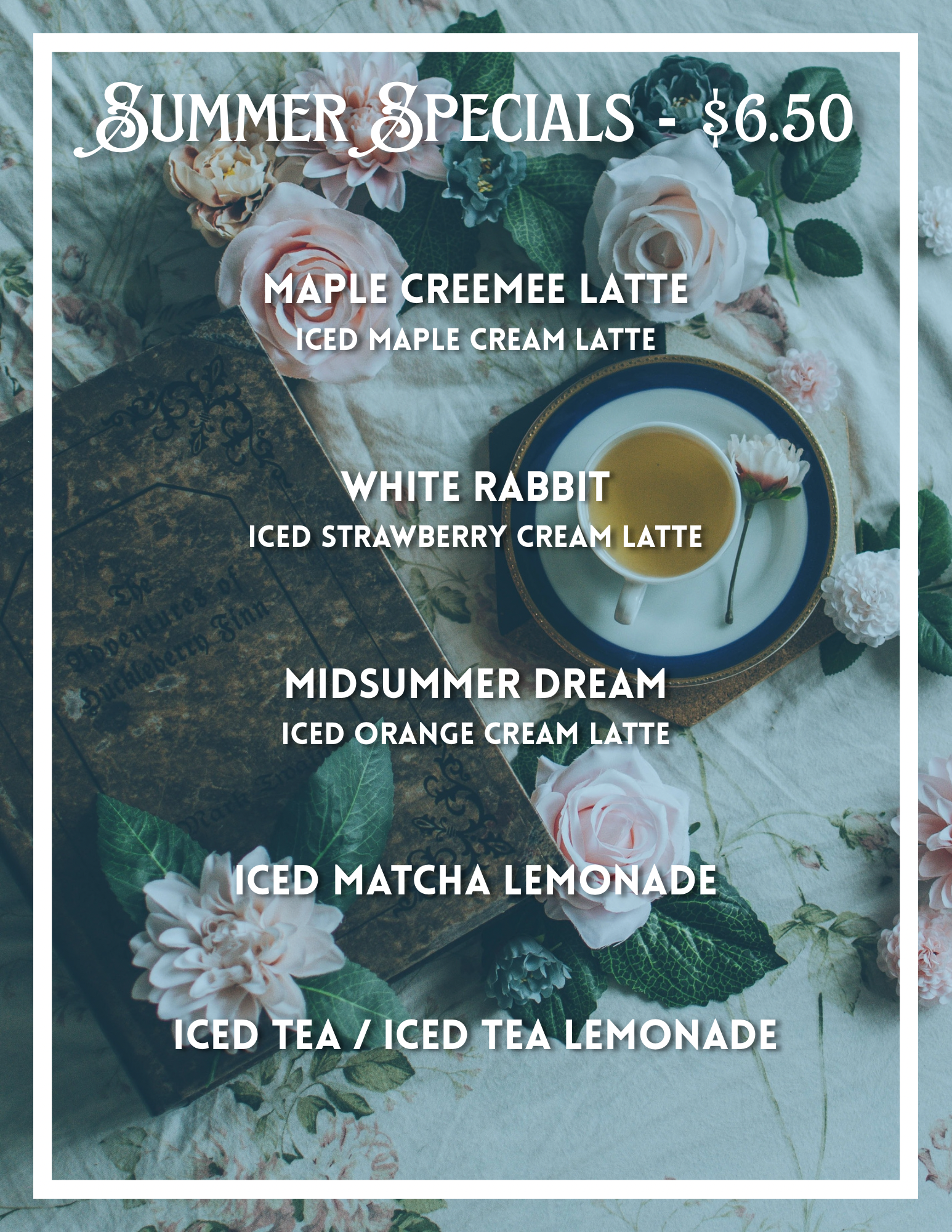 Menu | For when you need to focus or when your head is in the clouds ...
